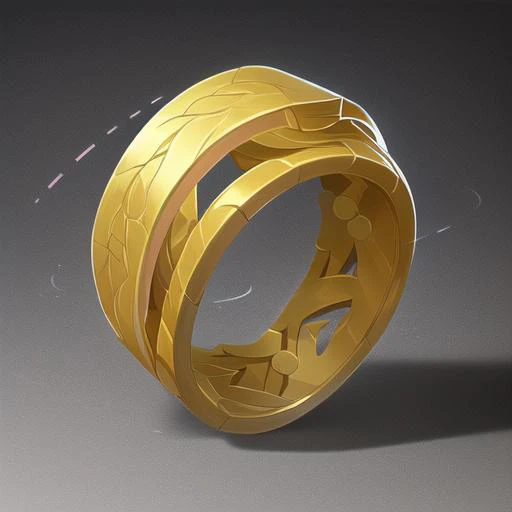 Intricate magic ring made of vines, , cartoon, flower, game icon (masterpiece)