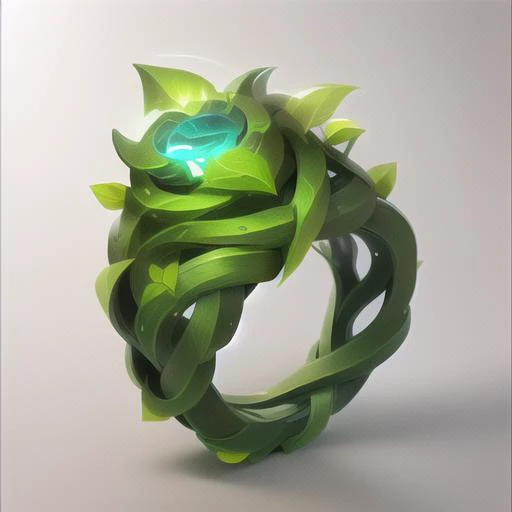 {Intricate magic ring made of vines} , cartoon, flower, game icon (masterpiece) <lora:GameIconResearch_ring_Lora:1>