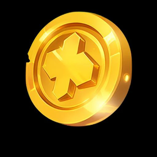A gold coin, (masterpiece, top quality,best quality, official art, beautiful and aesthetic:1.2), Game ICON, masterpieces, HD Transparent background, Blender cycle, Volume light, No human, objectification, Negative prompt, best quality,<lora:jinbione-000018:1>