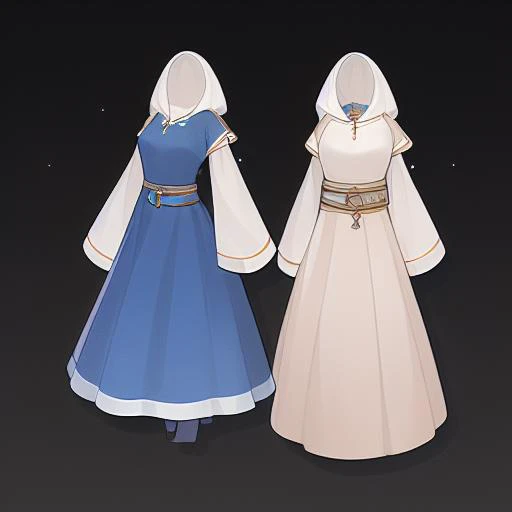 (no humans:1.5),masterpiece,best quality,belt skirt,brown skirt,vietnamese dress,blue dress,game icon, <lora:GameIconResearch_clothes_Lora:0.8>