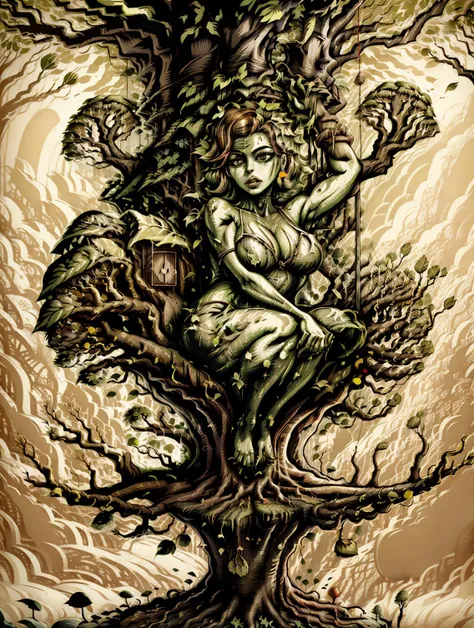 (woman:0.5) growing into a tree <lora:add_detail:0.5> <lora:KMFDM-Y:0.7>  <lora:TreeAIv2:0.8>