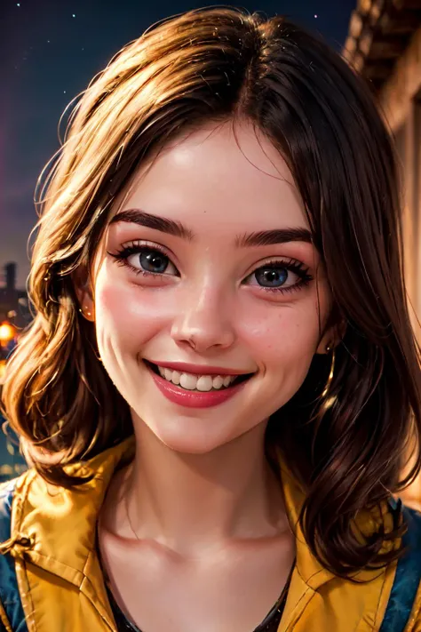 mulher sorrindo realista --auto