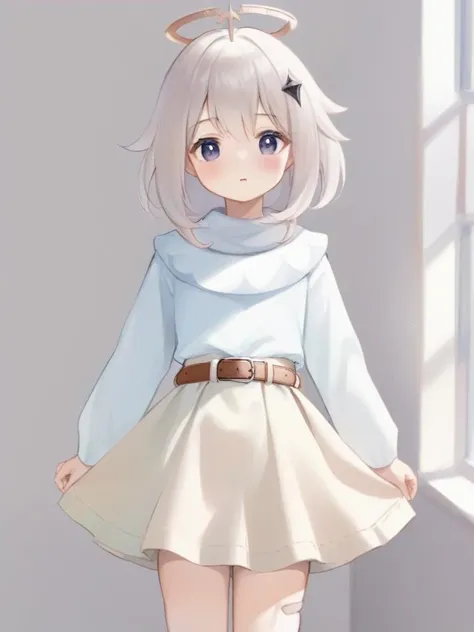 <lora:æ´¾èxl-000006:1>,paimeng girl,belt skirt