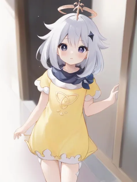 <lora:æ´¾èxl-000006:1>,paimeng girl,short dress