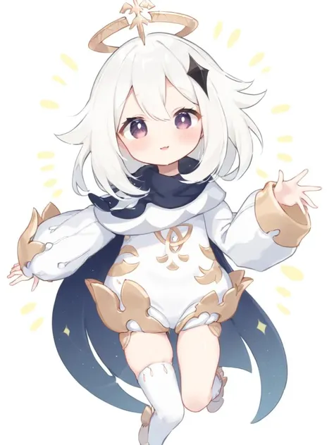 <lora:xl_paimeng girl2-000008:1>,paimeng girl,white hair,Special clothing,