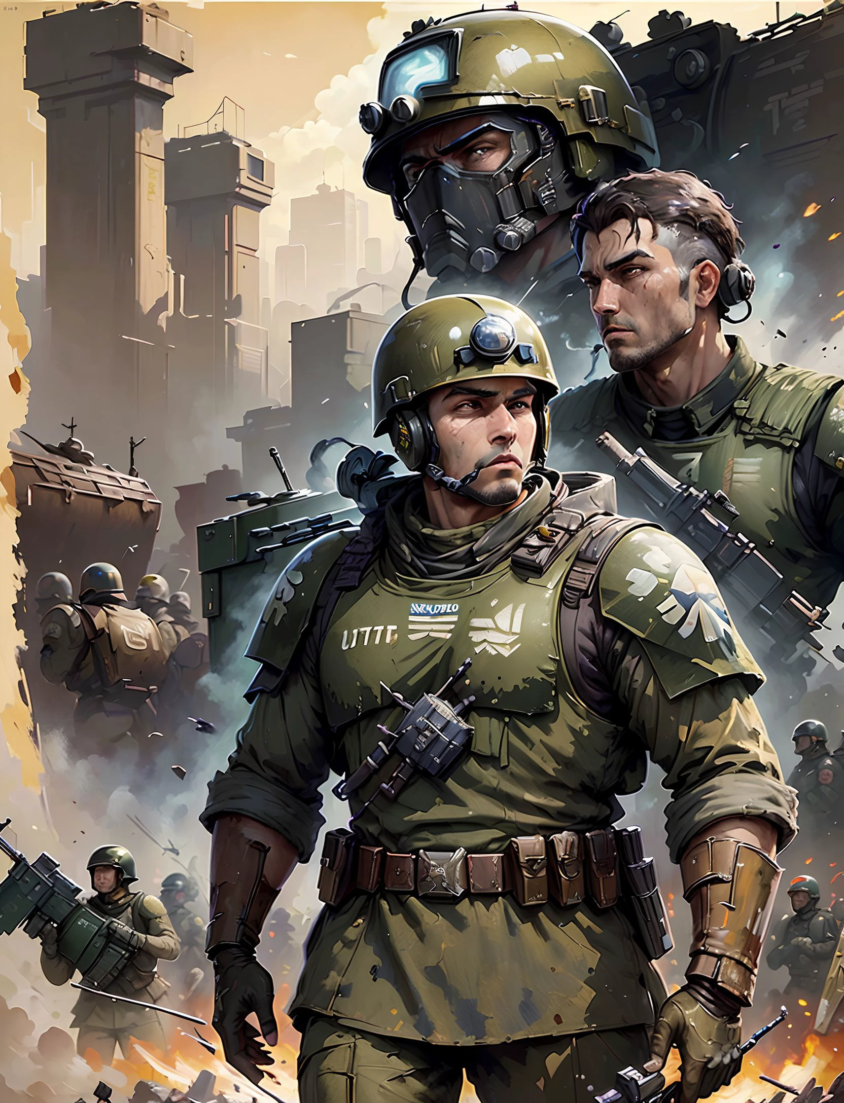 (Masterpiece Painting:1.3) of (Ultra detailed:1.3),(Proud:1.3) a propaganda poster of (imperial guardsman:1.1) with helmet, looking at viewer, warhammer 40k, motivational, courage, science fiction, flat background, epic background drawing, war, <lora:warhammer 40k imperial guardsman:1> <lora:DPRKPropaganda:0.4> <lyco:nucleardiffv2:0.2>,(Offset print:Zone.Identifier:1.3),propaganda poster,soviet poster,sovietwave