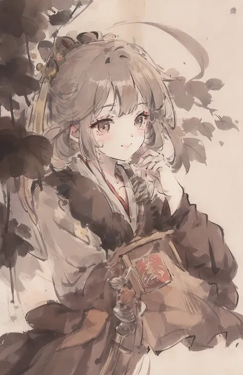 (masterpiece),best quality,good anatomy, shuimobysim,(1 girl:1), (upper body),(smile),short hair,(hanfu),(ecchi0.5), (trees:0.5), (flowers:0.6) ,(wooden house:0.2),(bamboo forest:0.2),(creek:0.2),(river:0.2), <lora:Moxin_10:0.8>, <lora:Moxin_Shukezouma11:0.7> <lora:elegantHanfuRuqun_v10:0.6>