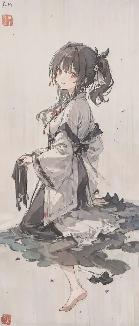 ((4k,masterpiece,best quality)), shuimobysim, traditional chinese ink painting, lotus, hanfu, maxiskit, dress conservatively
1girl, solo, long blue hair, smile, standing, feet in the water, barefoot,
<lora:Moxin_Shukezouma11:0.7> <lora:Moxin_10:0.3> <lora:chilloutmixss_xss10:0.5> <lora:firekeeperLoraFrom_fierkeeper16:0.8>