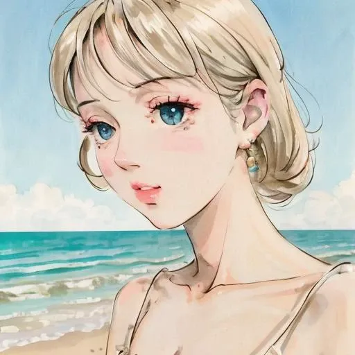 beautiful college girl, looking at viewer, Sundresses, white hair, fair Skin, straight nose, diamond-shaped face, solo, full body, tall, detailed background, sandy beach, hyper detailed, detailed face, candid photo, POV, by lee jeffries, nikon d850, film stock photograph ,4 kodak portra 400, camera f1.6 lens, rich colors, hyper realistic, lifelike texture, dramatic lighting, cinestill 800, <lora:MoXinV1[civitai.com]:0.7>