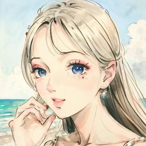 beautiful college girl, looking at viewer, Sundresses, white hair, fair Skin, straight nose, diamond-shaped face, solo, full body, tall, detailed background, sandy beach, hyper detailed, detailed face, candid photo, POV, by lee jeffries, nikon d850, film stock photograph ,4 kodak portra 400, camera f1.6 lens, rich colors, hyper realistic, lifelike texture, dramatic lighting, cinestill 800, <lora:MoXinV1[civitai.com]:0.7>