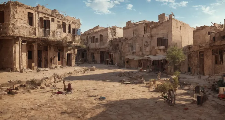 masterpiece, best quality, <lora:Moxin_10:0.4>, <lora:Moxin_Shukezouma11:0.3>, bonian, shukezouma, fantastic composition, old egyptian town, many building, beauty sky detail, realistic, realism
