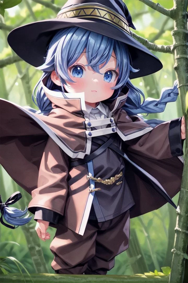 1 girl,cute,(looking at viewer:1.0), adorabel girl,cute face,details sky,handsome,,((masterpiece:1.4,best quality)),multiple details,eyeshadow,sfw, (medium shot:1.5), lora:add_detail:0.8>, <lora:more_details:0.4>, forest, (night:1.2), frosted trees, <lora:ç¼çå:0.4>, <lora:roxy:0.8> 1girl,witch hat,blue hair,very long hair,twin braid,hair ribbon,blue eyes,brown cape,long sleeves, ( long pants:1.2)
<lora:thebrushking:0.5> thebrushking,