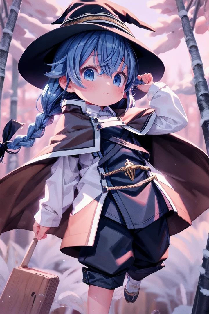 1 girl,cute,(looking at viewer:1.0), adorabel girl,cute face,details sky,handsome,,((masterpiece:1.4,best quality)),multiple details,eyeshadow,sfw, (medium shot:1.5), lora:add_detail:0.8>, <lora:more_details:0.4>, forest, (night:1.2), frosted trees, <lora:ç¼çå:0.4>, <lora:roxy:0.8> 1girl,witch hat,blue hair,very long hair,twin braid,hair ribbon,blue eyes,brown cape,long sleeves, ( long pants:1.2)
<lora:thebrushking:0.5> thebrushking,