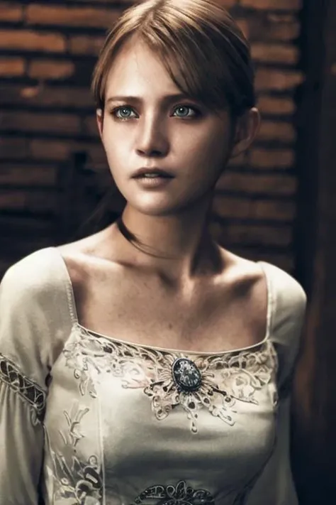 best quality, perfect skin, cinematic lighting, beautiful detailed eyes, <lora:fiona_belli:1> fiona belli, cowgirl shot