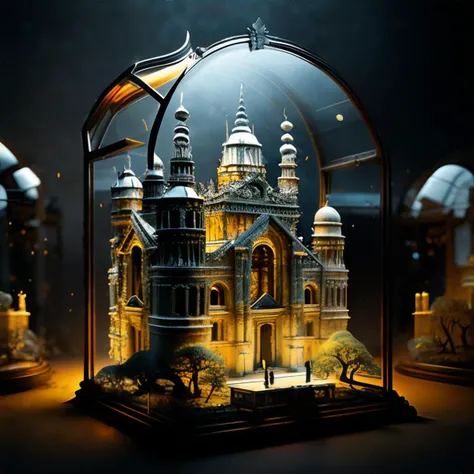 <lora:ancientcity:0.5> BJ_Ancient_city, ancient city inside of a glass display case, knollingcase, volumetric lighting || masterpiece, 8k, high resolution, shallow depth of field, sharp focus