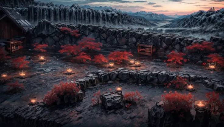 ((masterpiece:1.4,best quality)), cloud, outdoors
(mountains), spring glade, scenery, sky, winter,
(early morning:1.4),morning red, high detail, abundant, 8k, high detail, wallpaper,
<lora:more_details:1.5>, <lora:Ancient_city:0.7>, BJ_Ancient_city