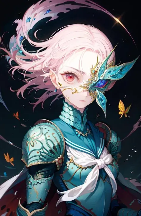 woman, infected face, blue butterfly, iridescent armor, intricate, bright background
<lora:Iridescence:0.7>