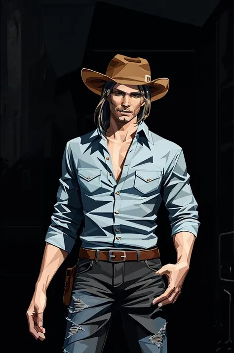 <lora:low:0.8>, cowboy, hyper-realism