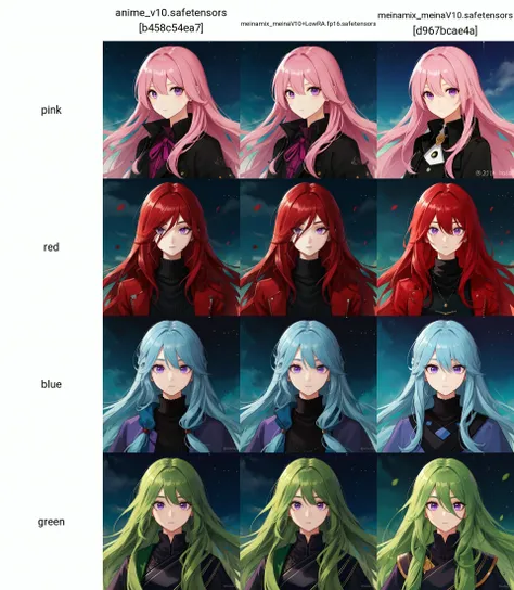 pink long hair, upper body, detailed eyes, purple eyes,