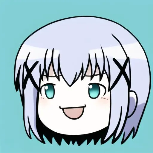 ((CHINO)), masterpiece, best quality, <lora:22_yukkuri_lora:1>, ((yukkuri)), white_background, head_only, smug, open mouth, ((:D)) <lora:ChiMaMe512:1.2>, jitome, half-closed-eyes, aqua hair, aqua eyes