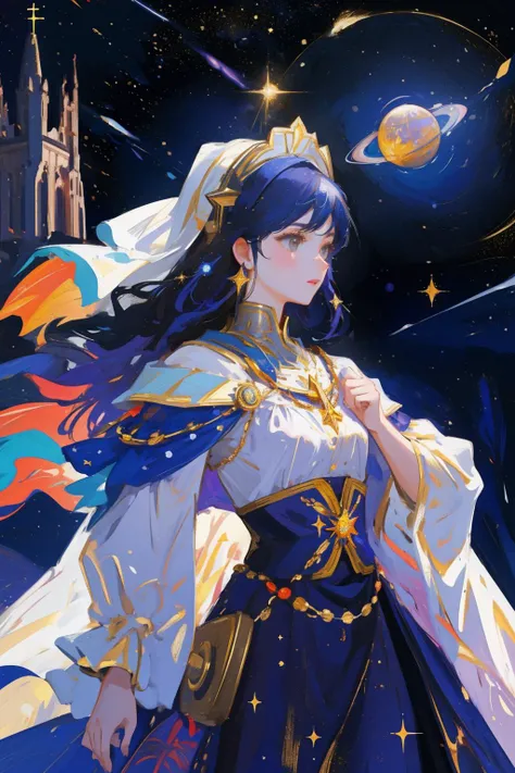 1girl, [ (vibrant art by Wes Anderson:1.0) and (Michael Wesely:0.8) and (Tang Yau Hoong:1.2) ::2], awardwinning Oil painting, stylized, long shot of a Efficacious Peplum South-American ([Canterbury Cathedral|Aquarius constellation]:1.3) , it has magnificent details, it is in a Dark Fantasy setting, Dwarf Planet Haumea background, dense woods with Alder, Snowing, Bokeh, Sketch, Hopeful, Nanopunk, Rembrandt lighting, 35mm, anaglyph filter, Batik, Gilded, dslr, ultra high res