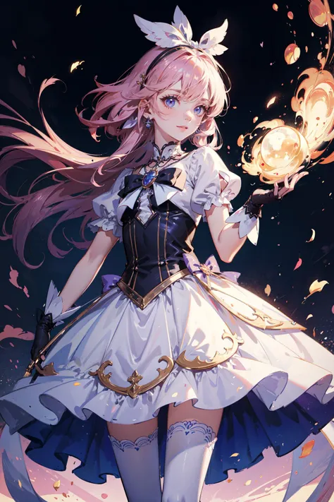 ((best quality, masterpiece, absurbres, super-resolution)), Shoujo, Magical Effect, (Small Magical Girl Dress)