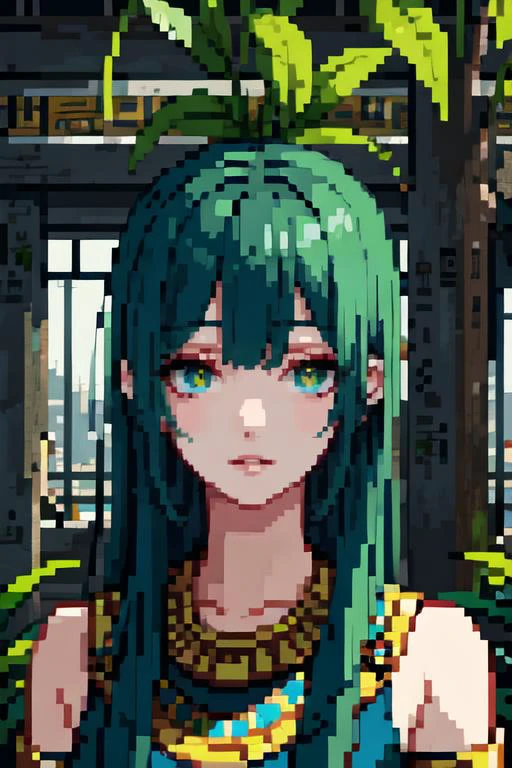 (otherworldly), highly insanely detailed, masterpiece, top quality, best quality, highres, 4k, 8k, RAW photo, (very aesthetic, beautiful and aesthetic),
1girl, solo, <lora:BLGirl_R001_ShenHe:0.7>, portrait, upper_body
((ancient egyptian theme:1.2)), ancient egyptian symbol,
taiwan, korean,
((post-apocalyptic:1.2)),
abandoned building, overgrown with vegetation, ruin,
water,
(gardens, village:0.6),
mythical, mysterious,