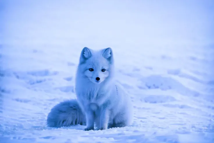 <lora:animals-HXZ:0.7>polar animals, animals, no humans, snow, animal,arctic fox