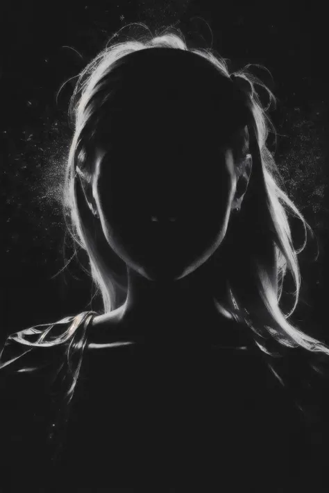 (Realisitc:1.5) EdobShadow a woman in the dark, (black background:1.3) <lora:EdobShadow_v1.0:1>