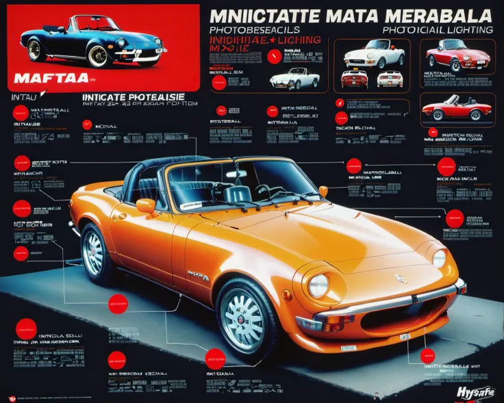 (intricate details:1.2), (photorealistic), (masterpiece), (photography), cinematic lighting, (hyperrealistic:1.2),
miata, parts info, diagram, manual, instructions, vintage poster,
<lora:Drone_Cars_XL:0.3> <lora:robot_info:0.5> robotinfo
