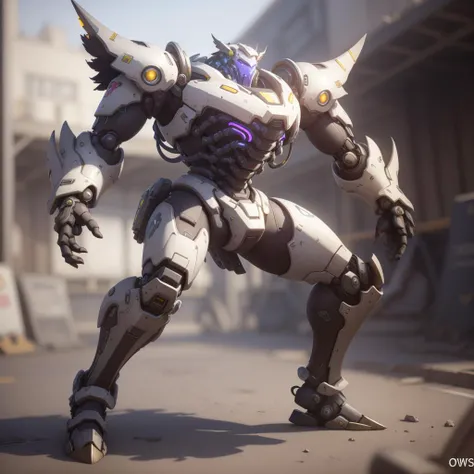<lora:OverwatchTech-28:0.8>,owtech,scifi, battle mech,
, stylized 3d, overwatch,