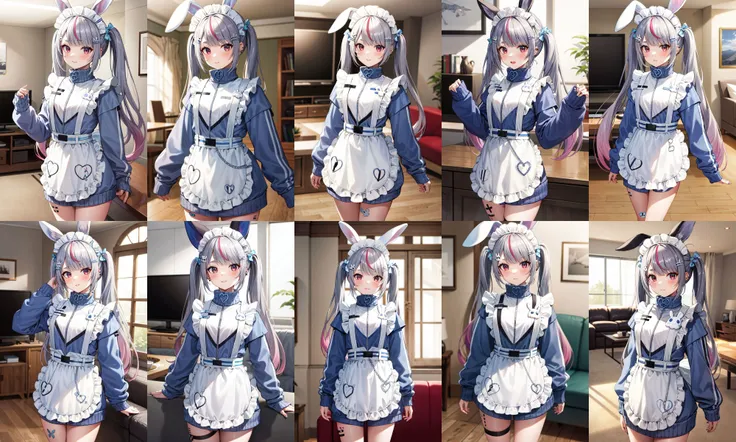 stick out tongue、open mouth smile、Shyness、Sweat、correct hand、30oldyears woman,image of a woman in bunny ears and lingersuit posing, seductive anime girl, bunny girl,fullbody,Dutchangle、Close-up、👙、garter belt、In underwear、lingerie、The girl in the Bessign photo is dressed as a bunny