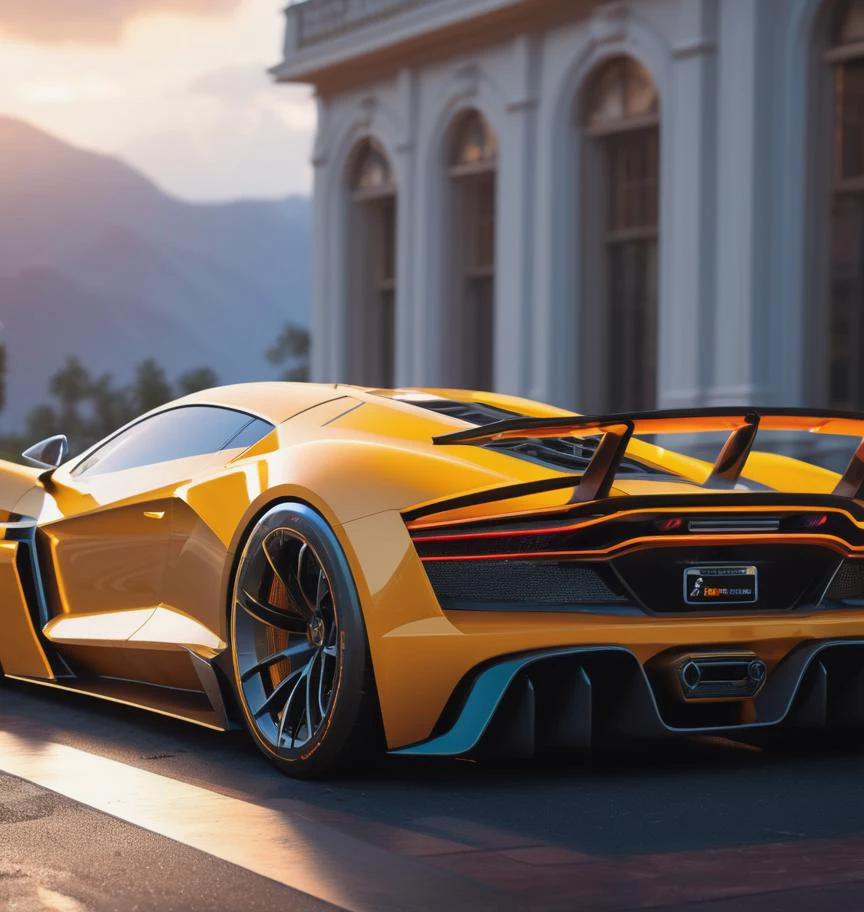 A new concept for a supercar, artstation, 4k, high resolution, octane render, unreal engine 5, trending on ArtStation, award-winning, dramatic lighting, intricate, 8k highly professionally detailed, HDR, CGsociety, smooth, sharp focus, illustration, Unreal Engine 5, Octane render, cinematic light, dynamic volumetric lighting,