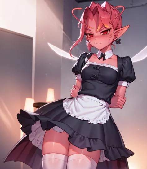 high resolution,child devil girl,devil's tail,double teeth,flat chest,undressed clothes,No bra,No panties,show your breasts,lift up skirt,Pussy
