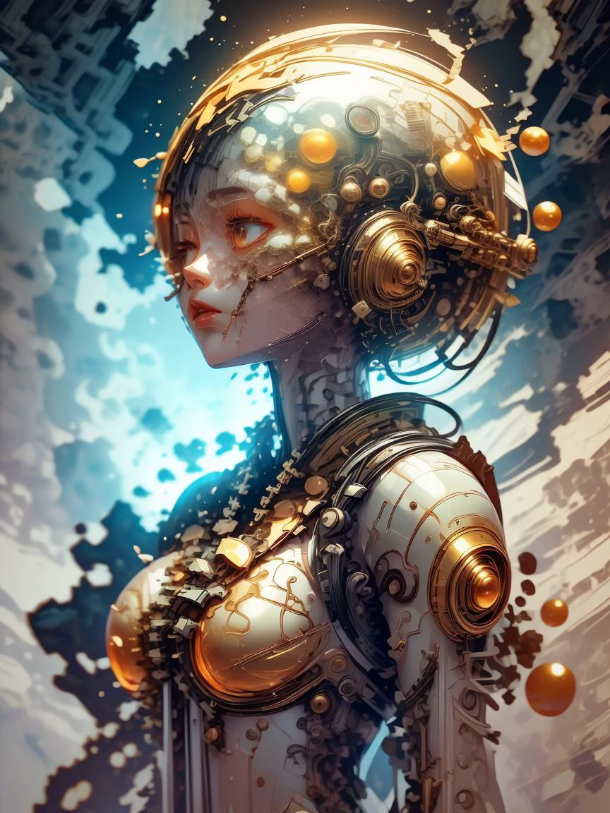 masterpiece, top quality, wallpaper, sharp focus, slender 4K, 1girl, white background, glint, flare, action scene, (light particles:0.8), <lora:add_detail:0.5>,, cyberpunk boobs, M4rbleSCNEW,(gun:1.5), (helmet:1.2), police, big gun, miniskirt, transparent, gloves,blood, <lora:GoldenTech:0.8> goldentech, golden, reflective , scifi <lora:GelatinTech:0.8> gelatintech, see-through, transparent, scifi <lora:M4rbleSCNEWCIVIT(1):1>, <lora:LCM_LoRA_Weights_SD15:1>