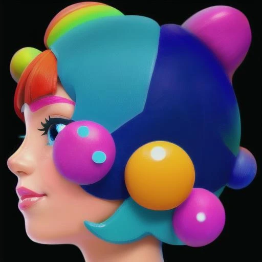 1girl, solo, blush,happy,<lora:getaisplash:0.3>,splash artstyle,black background, colorful, abstract,
