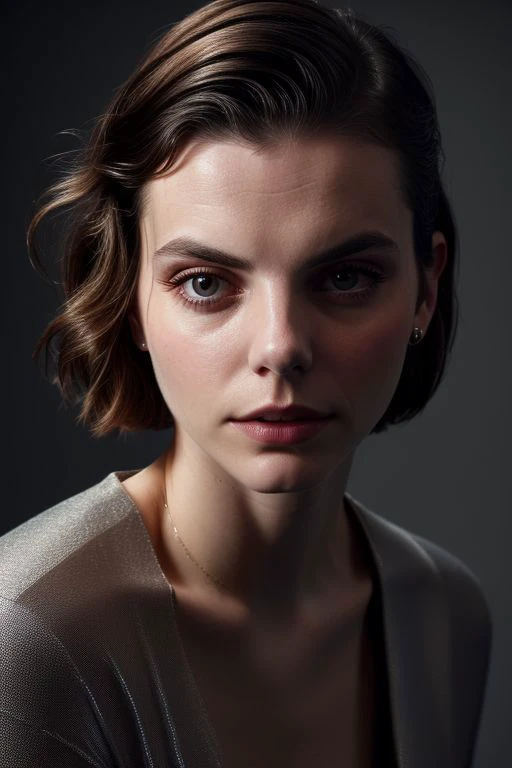 (CR-FrancescaReale_v11-jjonahjameson:0.9), full color portrait of woman, (slick undercut hair:1.1), (tilted angle, dutch angle:1.1),
masterpiece, best quality, sharp focus, 8k highres, ultra-detailed, rim light, (grey background:1.0),