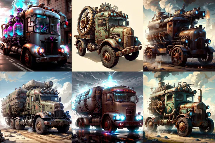<lyco:PunkBundleAI:0.9> valvepunkai truck