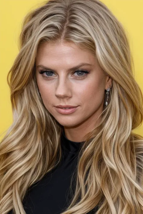 a photo of ch4rlott3Mck1nn3yv2, a woman (wearing a turtleneck jumper), on a premiere movie event, standing on the red carpet, (focus on face:1.2), (masterpiece:1.2), (photorealistic:1.2), (bokeh), (best quality), (detailed skin:1.2), (intricate details), (8k), (HDR), (cinematic lighting), (sharp focus), (close-up:1.2)
