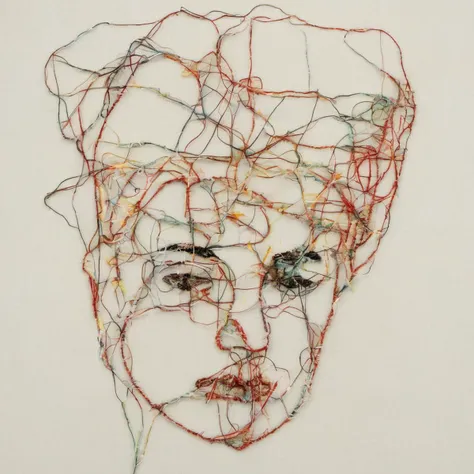 <lora:SDXL_needlework_Sa_May:1> needlework,  Woman's head in an intricate geometric  helmet