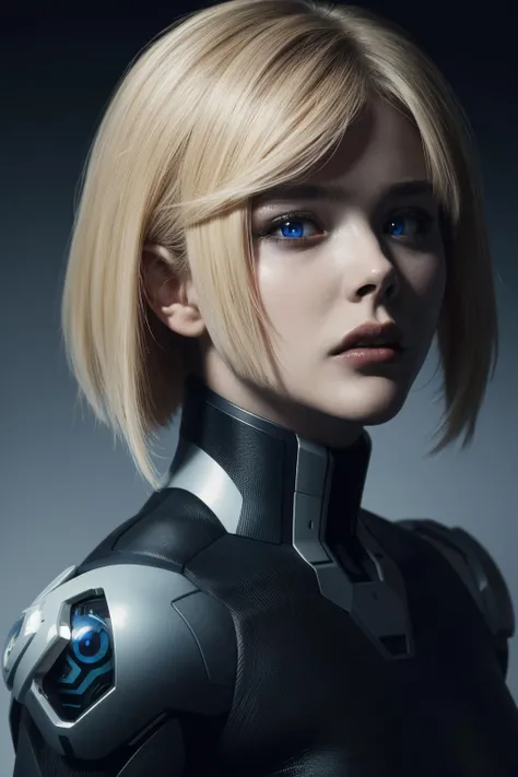 photo, 8k portrait of beautiful cyborg, ((ghost in the shell still)), intricate, elegant, highly detailed, majestic, digital photography, a (masterpiece, sidelighting, finely detailed beautiful eyes: 1.2), hdr, realistic, high definition, Chloe Grace Moretz, blonde, medium hair, calm expression, <lora:ChloeGraceMoretz_V1:0.9>