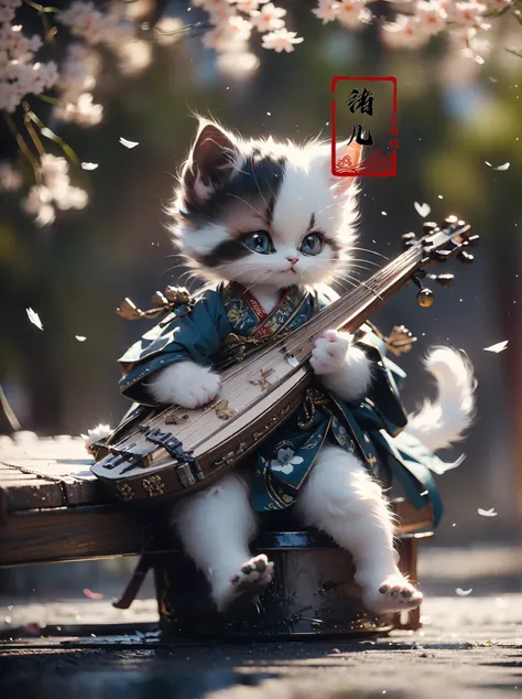 White kittenHanfu, Chinese calligraphy, chinese clothesplaying instrumentmusicdrum
<lora:~Q?-\Yvs+ kitten:0.8>