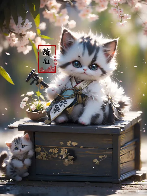 White kittenHanfu, Chinese calligraphy, chinese clothes
<lora:~Q?-\Yvs+ kitten:0.8>