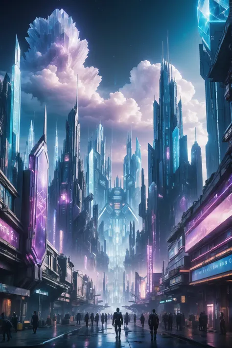 crystal, photograph, promotional still, cinematic color grading, cyberpunk, fantasy, a empty,cloud fantasy metropolis edge of the universe, masterpiece<lora:EnvyBetterHiresFixXL01:0:hr=1><lora:EnvyCrystalXL01:0.6>