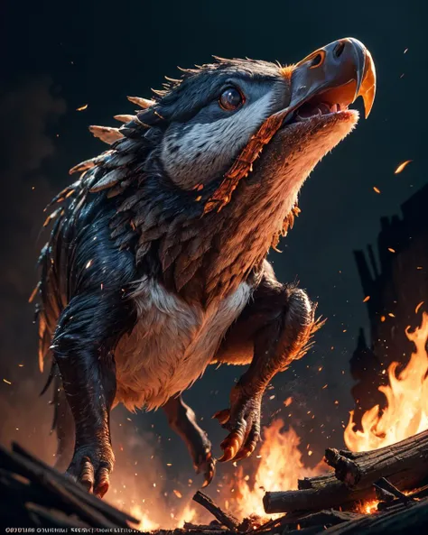 bio-mechanical 3d render. gnashing teeth. enraged. Puffin Sidewinder hybrid in (Firewood - a dark, twisted wood filled with danger and fiery spirits.) photorealistic, photo, masterpiece, realistic, realism, photorealism, high contrast, photorealistic digital art trending on Artstation 8k HD high definition detailed realistic, detailed, skin texture, hyper detailed, realistic skin texture, armature, best quality, ultra high res, (photorealistic:1.4),, high resolution, detailed, raw photo, sharp re, by lee jeffries nikon d850 film stock photograph 4 kodak portra 400 camera f1.6 lens rich colors hyper realistic lifelike texture dramatic lighting unrealengine trending on artstation cinestill 800
(((animal demigod))) action shot. dynamic pose <lora:loish:0.4>