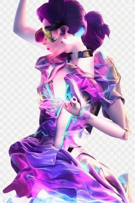 wvert1 ,digital art, a woman with a futuristic suit and a sci - fi , wlop, artgerm , looking_at_viewer, 1990s, Seattle background, vaporwave, synthwave, city punk, vivid colors, rim lighting, octane render, trending on artstation