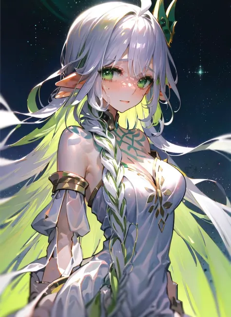 dutch angle, (masterpiece, best quality, extremely detailed CG, beautiful detailed eyes, ultra-detailed, intricate details:1.2), 8k wallpaper, elaborate features,
 1girl, relaxed, closed eyes, smile, elegant, beautiful, tears, very long hair, flowing hair, arms behind back,  <lora:dacishuwang_lora:1> dacishuwang   
(glowing, glowing body, translucent skin, slowly disappearing, fading away, dissolving, fading, shards, digital dissolve, dissolving clothes, disintegration,  death, melting, falling:1.3)
 bloom, bokeh, caustics, chiaroscuro, chromatic aberration, diffraction spikes, depth of field, drop shadow, foreshortening, gradient, lens flare, light particles, particles
 <lora:wadaarco:1>