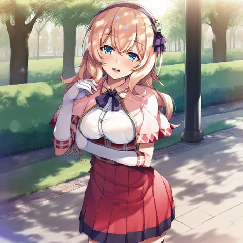 <lora:leander_XL_pony_v1:1>1girl, leander \(azur lane\), light pink capelet, white elbow gloves, standing, park,, score_9, score_8_up, score_7_up, BREAK source_anime, rating_explicit, best quality, masterpiece, uncensored,<lora:sdxl2-flat2-512b:-0.5> michiking, misakura nankotsu, tomose shunsaku, atdan, onigirikun,shiokonbu,halcon, hellandheaven