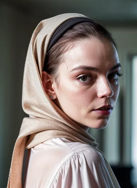 RAW portrait photo of  anya-taylor-joy-ti-v1 wearing hijab , natural lighting, cinematic, modelshoot
8k uhd, dslr, high quality, film grain, Fujifilm XT3, 
<lora:add_detail:0.7>