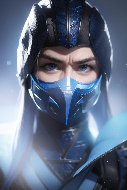 portrait, Volumetric Lighting,  Depth of Field, Portrait , Petite, ice hair,  upper Body ,  Brilliant Colorful Paintings,  <lora:ARWmksubzero:1.2>, subzero, mortal kombat, frost, cap,   <lora:angry:0.5>, angry, looking at viewer, mask, cold backlighting, Volumetric Lighting,  Depth of Field, Portrait , Petite, Lovely Small Breasts,  upper Body ,  Looking At Other,   Brilliant Colorful Paintings